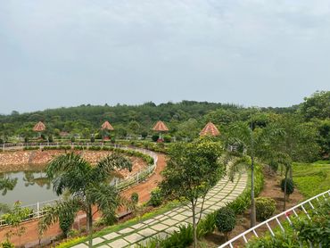 Top view of the Necklace lake from center Gazebo