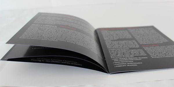 Company Event Program and Event matrials