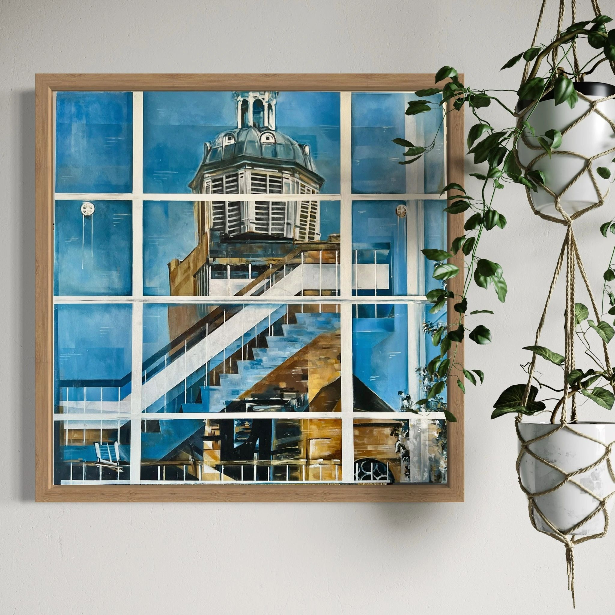 Once a painting finds a home, it leaves the page…