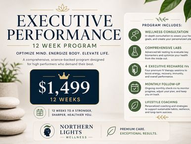 Executive Performance 12-week wellness program priced at $1,499.