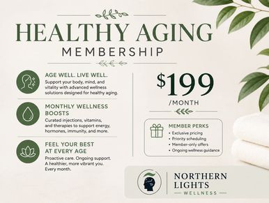 Healthy Aging Membership for $199/month with wellness perks.