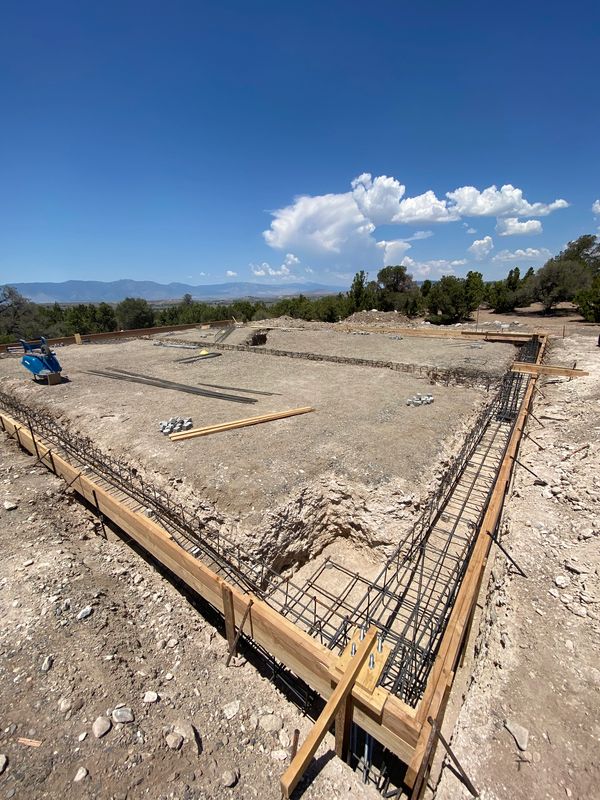 Forming up for concrete