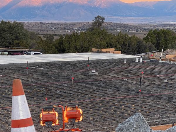 Foundation pour in the beautiful Carson Valley