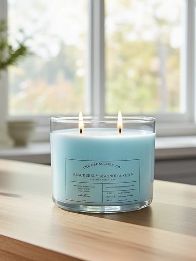 Blackberry Magnolia Silk scented soy candle
