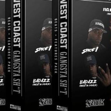 West Coast Gangsta Sh*t beats pack cover with two men and bold text.