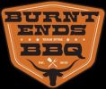 Burnt Ends BBQ logo with meat cleavers.