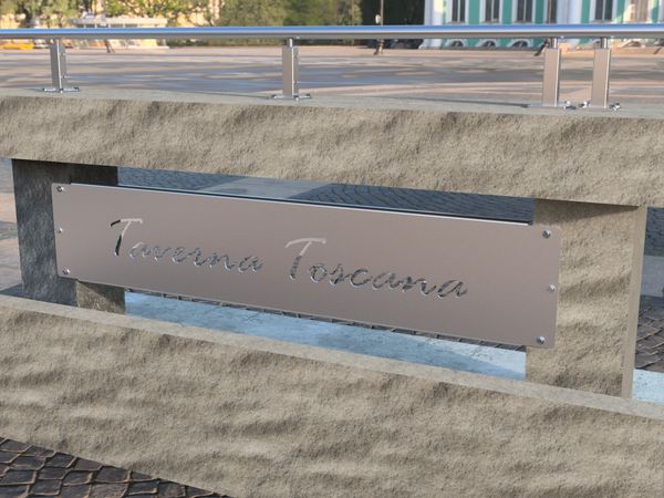 Rendering of Taverna Toscana Topper rail and panel design