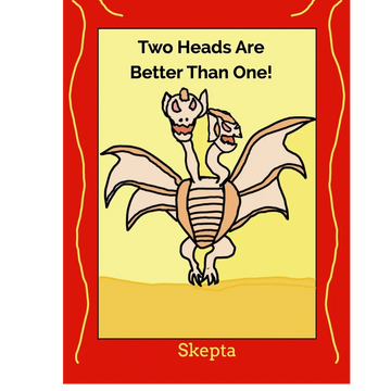 Character Septa says Two heads are better than one. One of 12 Affirmation cards.