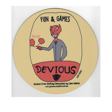 Image of Mouse Mat with image of Devious from Shifting Dimensions by Liam on it