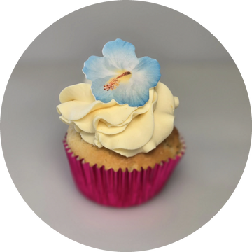 A tr3s leches cupcake reimagined with a burst of tropical passion fruit — light, luscious, and soake