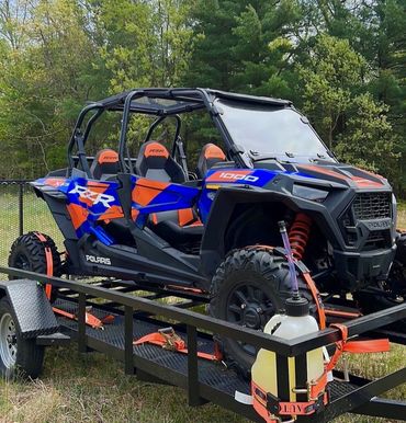 Trailered Polaris RZR 1000 4-Seater