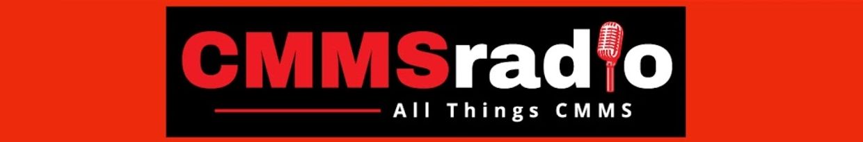 CMMSradio logo with a red microphone and tagline on a red background.