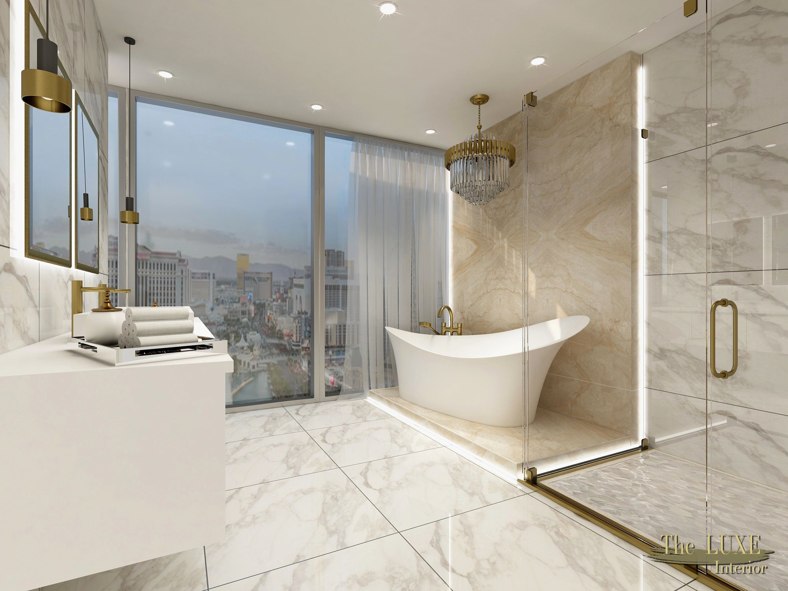 Luxury Bathroom by The Luxe Interior