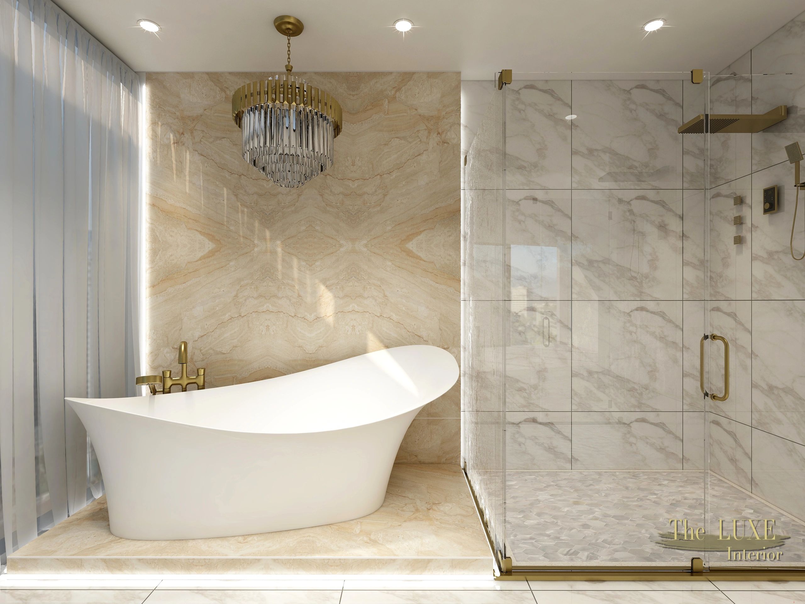 Luxury Bathroom by The Luxe Interior