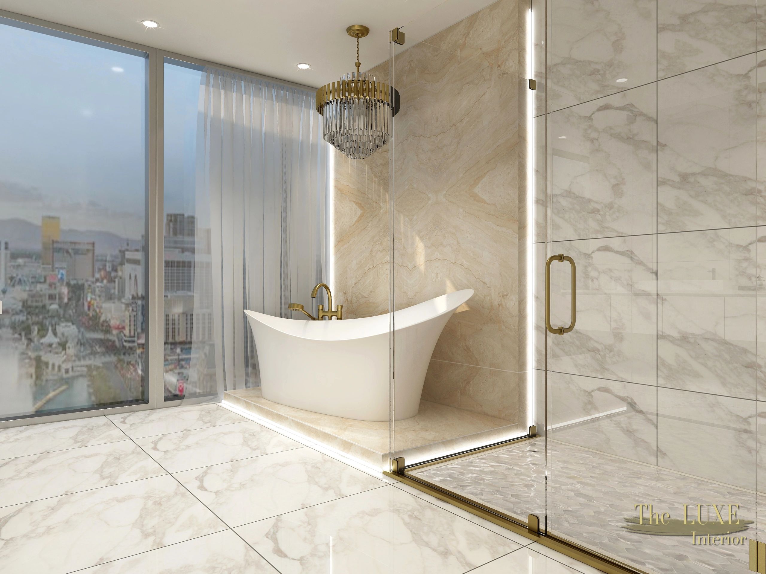 Luxury Bathroom by The Luxe Interior