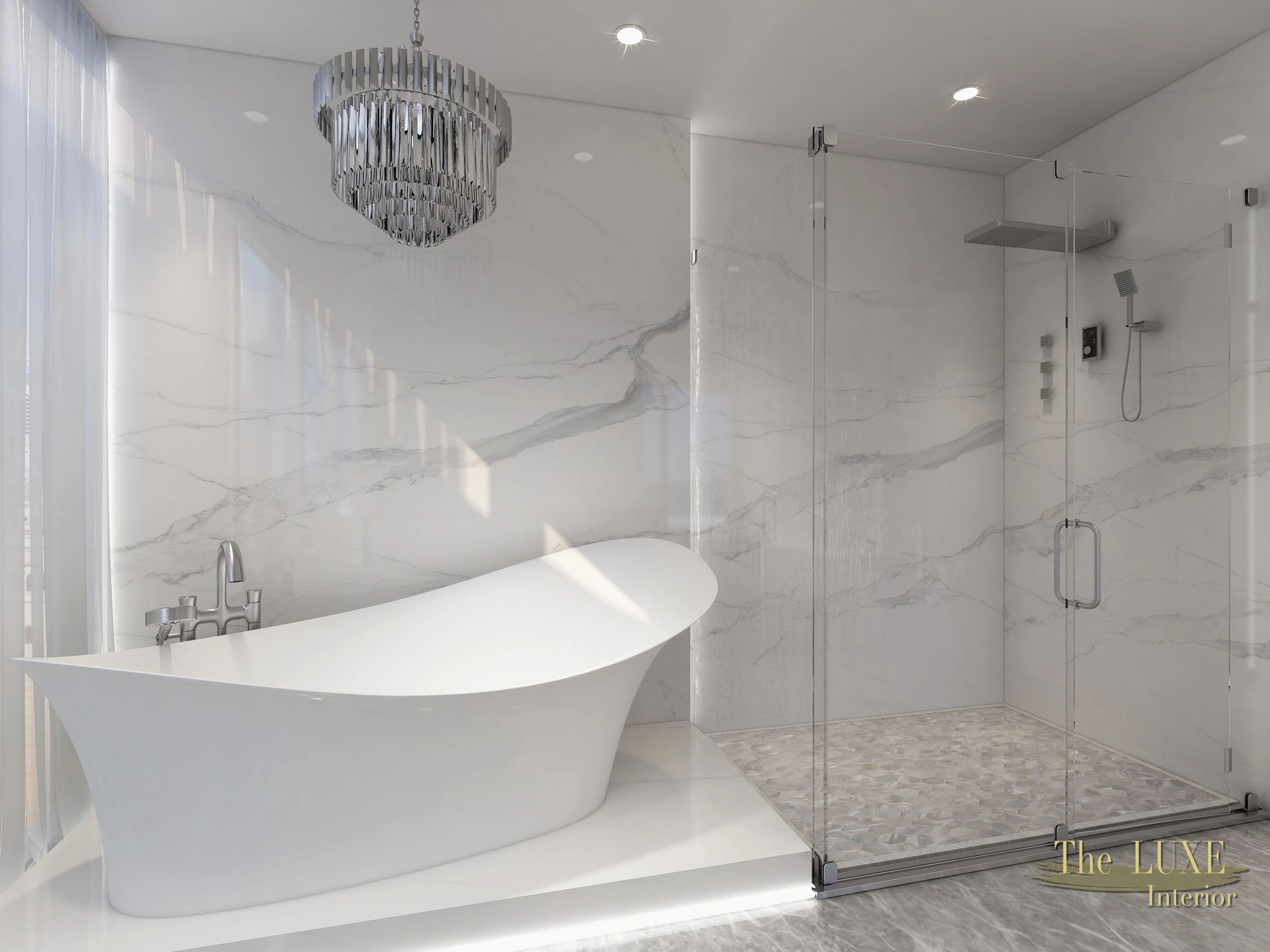 Luxury Bathroom by The Luxe Interior