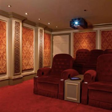 Beautiful basement home theater renovation in Union County ,NJ.