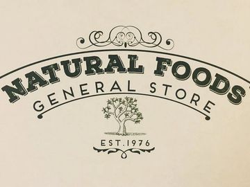 Logo for Natural Foods General Store established in 1976.