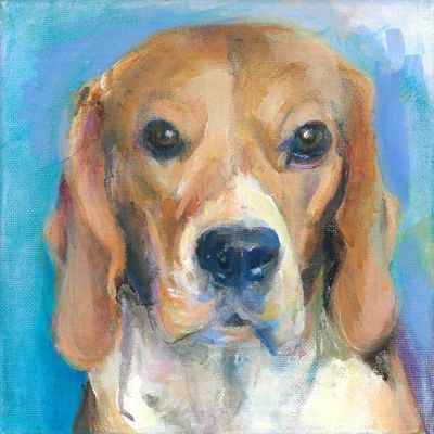 Beagle painting