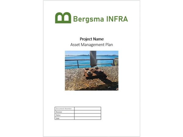 Cover page of Bergsma Infra Asset Management Plan Template