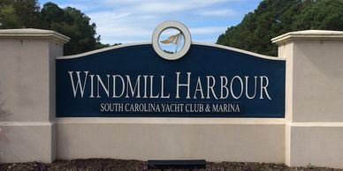 Windmill Harbour, home of the SC Yacht Club. Has a lock system.