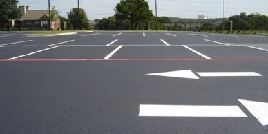 asphalt seal coating and striping