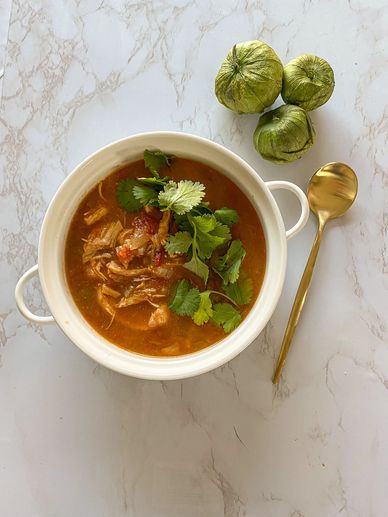 Tomatillo Chicken Soup