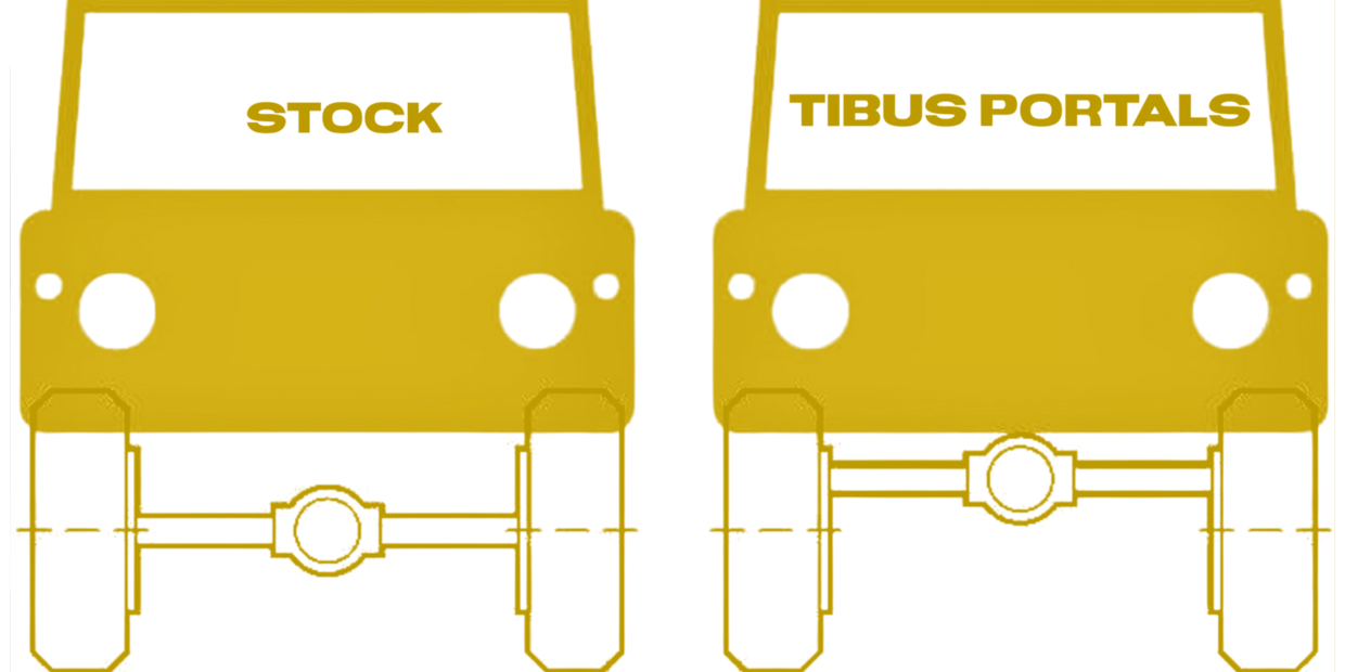 The ground clearance advantage with a Tibus Portal Axle Conversion System