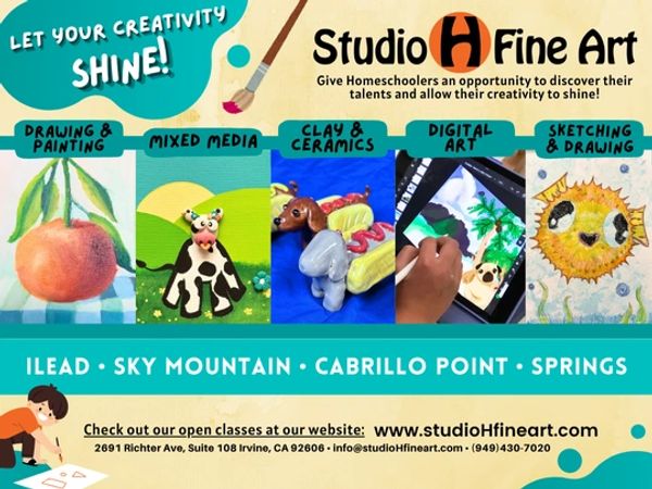Homeschool Enrichment Classes in Orange County, CA, homeschool art classes near me, homeschool class