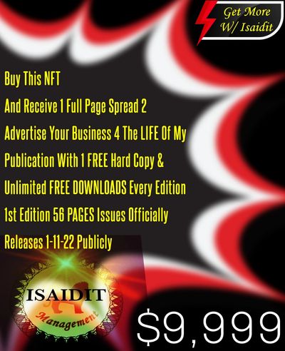 Buy This NFT Receive 1 Full Page Spread 2 Advertise Your Business 4 LIFE 