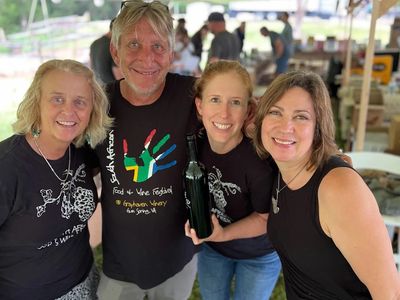 LtoR, Lisa Bell-LK Wine, Deon Abrams-Grayhaven, Alyssa Wolf-Red Wolf Imports & Max Abrams-Grayhaven