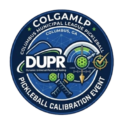 Logo for COLGAMLP Pickleball Calibration Event in Columbus, GA.