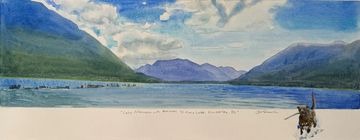 st mary lake kimberley bc watercolour painting grant smith studioi