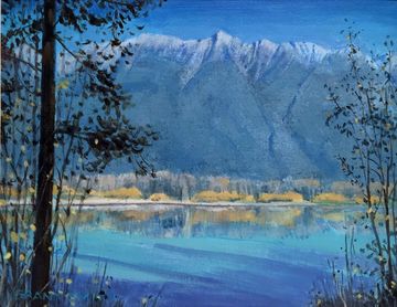 norbury lake original oil painting grant smith studio artwork cranbrook  kimberley