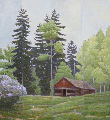st marks anglican brisco oil painting grant smith studio