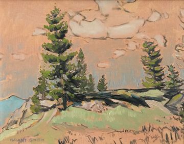 original oil painting plein air grant smith studio wycliffe butte