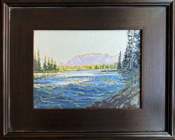 bootleg mounain st marys river original oil painting grant smith studio artwork cranbrook  kimberley