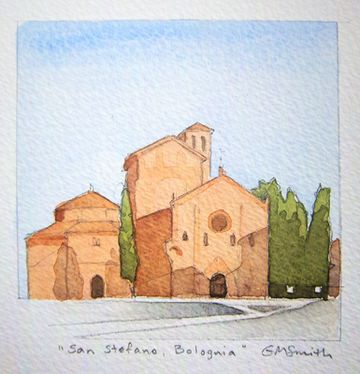 san stefano bologna watercolour grant smith studio