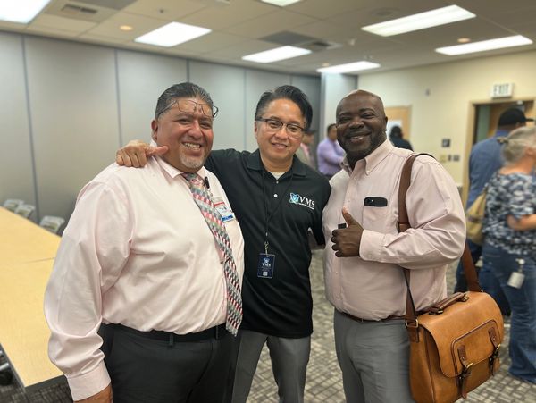 Me with my fellow htm and biomed brothers just attend my Laser class held in a hospital in San Diego