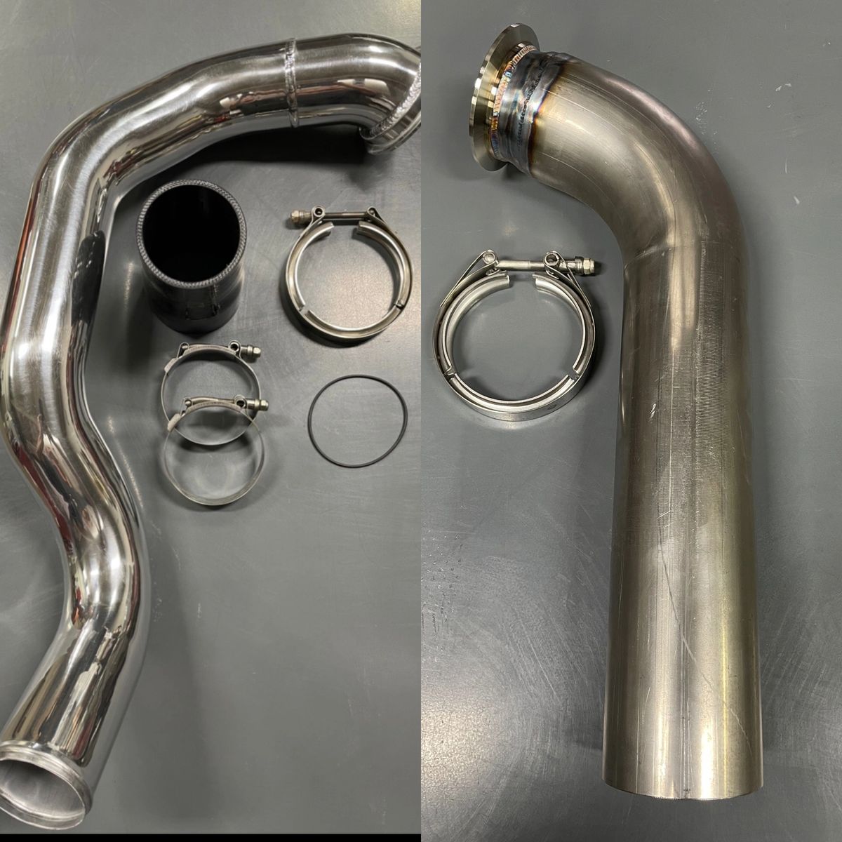 S400 Hot Intercooler Pipe Raw With 4" Down pipe