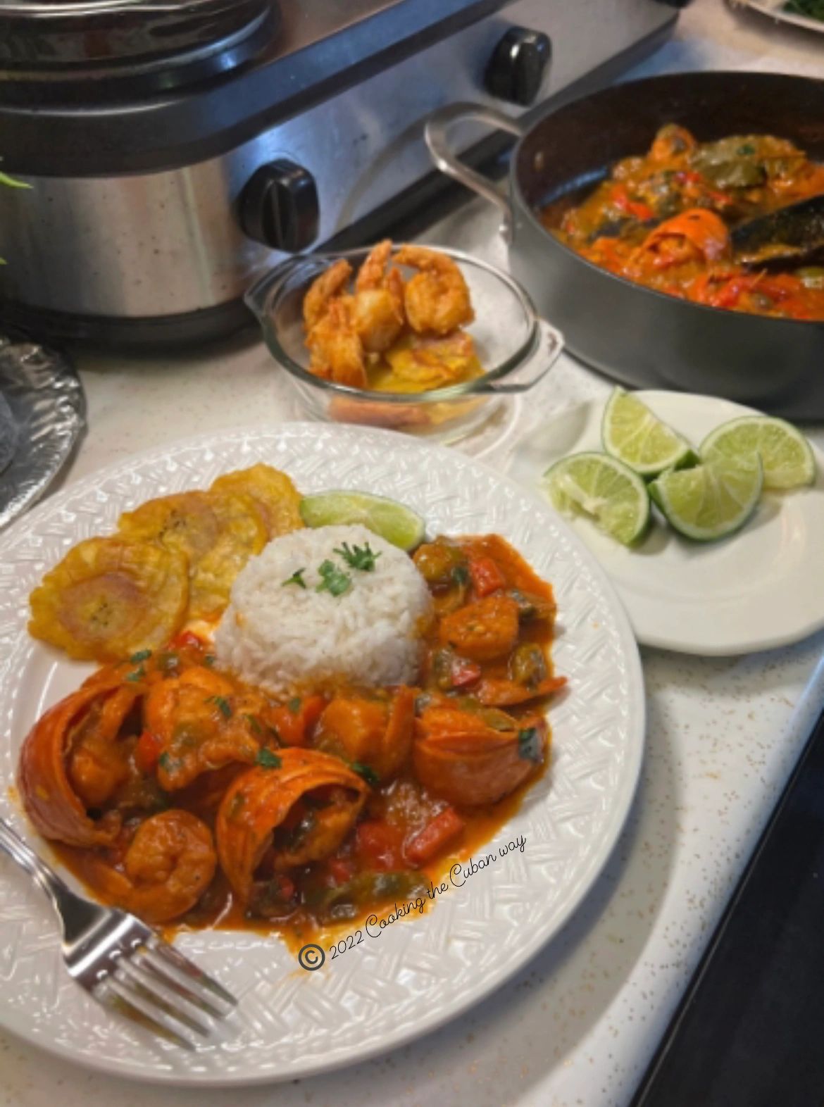 (En Español) Enchilado de langosta y camarones