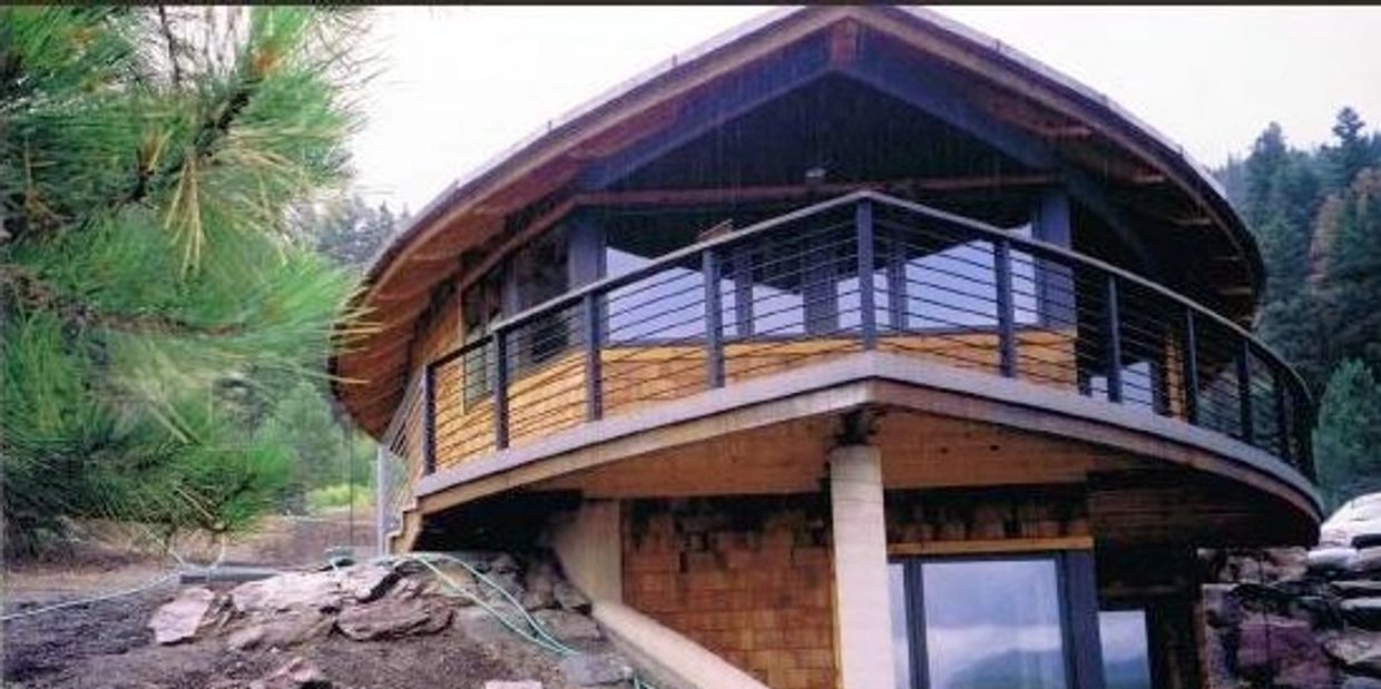 Custom railing on customer's house