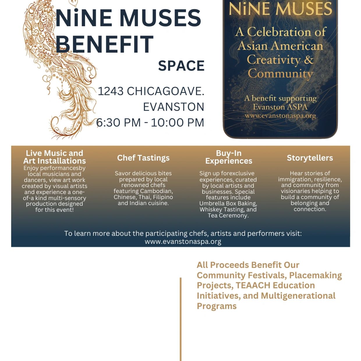 Enjoy small bites prepared by local chefs featuring Cambodian, Thai, Filipino, Chinese Indian cuisin