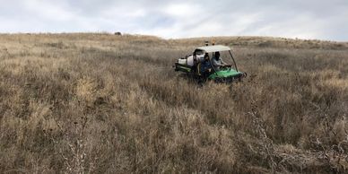 Gator crew spraying Scotch thistle