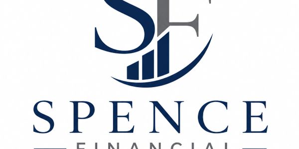 Logo for Spence Financial featuring stylized initials and a bar graph.