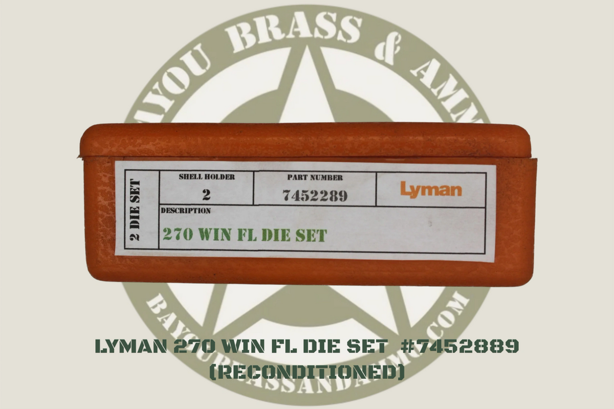 Lyman 270 WIN FL Die Set 7452889 (Reconditioned)