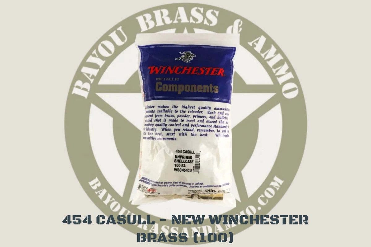 Winchester - 454 Casull Unprimed Brass - 100ct - WSC454CU - Prophet River  Firearms