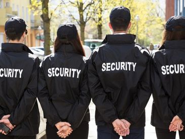 Security Guards in Security uniforms