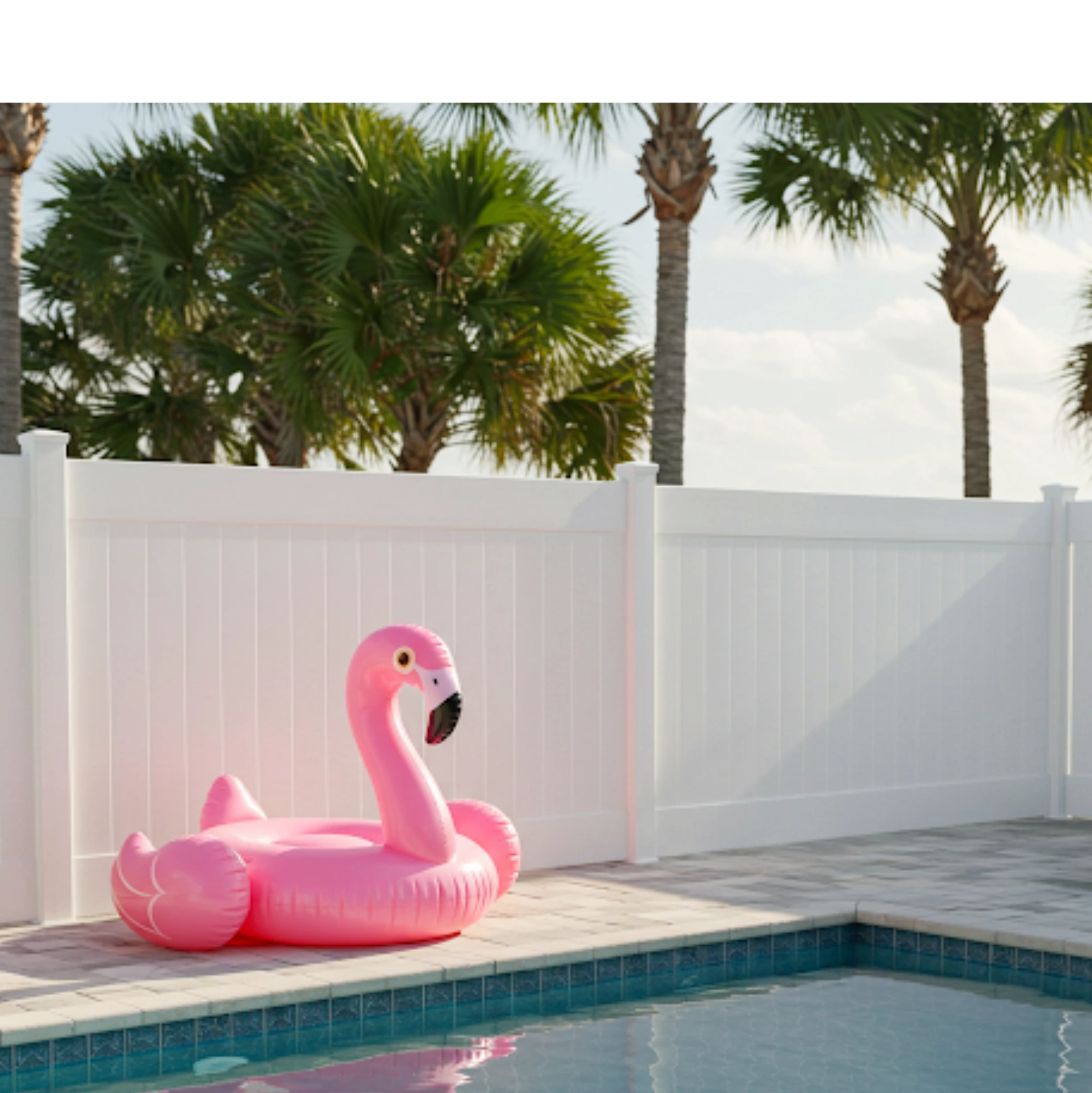 white pvc fence 
