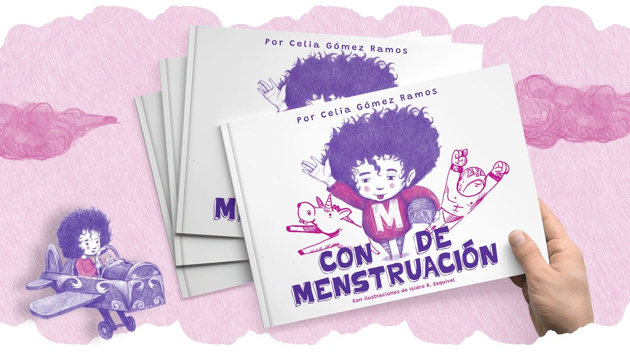Portada del libro ilustrado Con M de menstruación